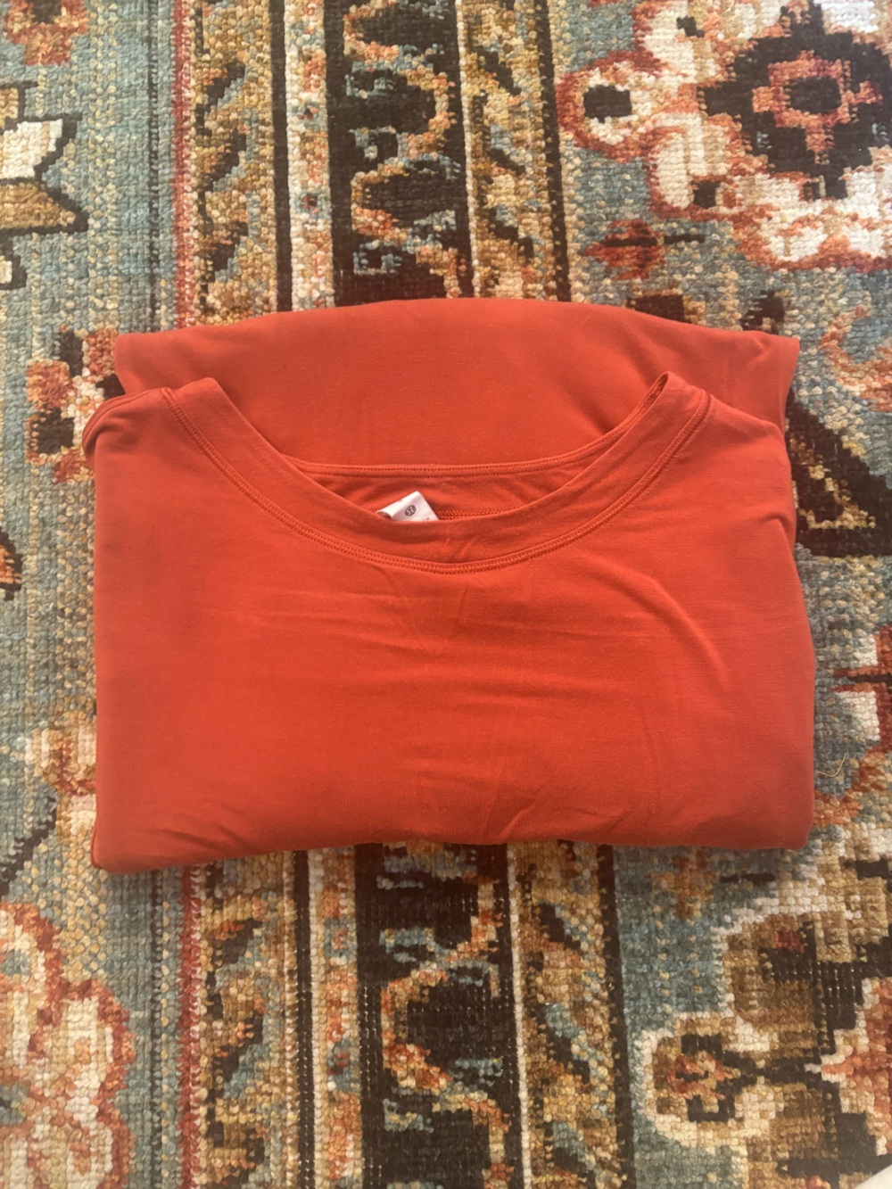 Lululemon Modal Pleated Back Long Sleeve - Size 8, Red Rock
